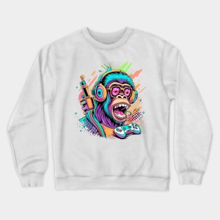 Monkey Gamer Crewneck Sweatshirt